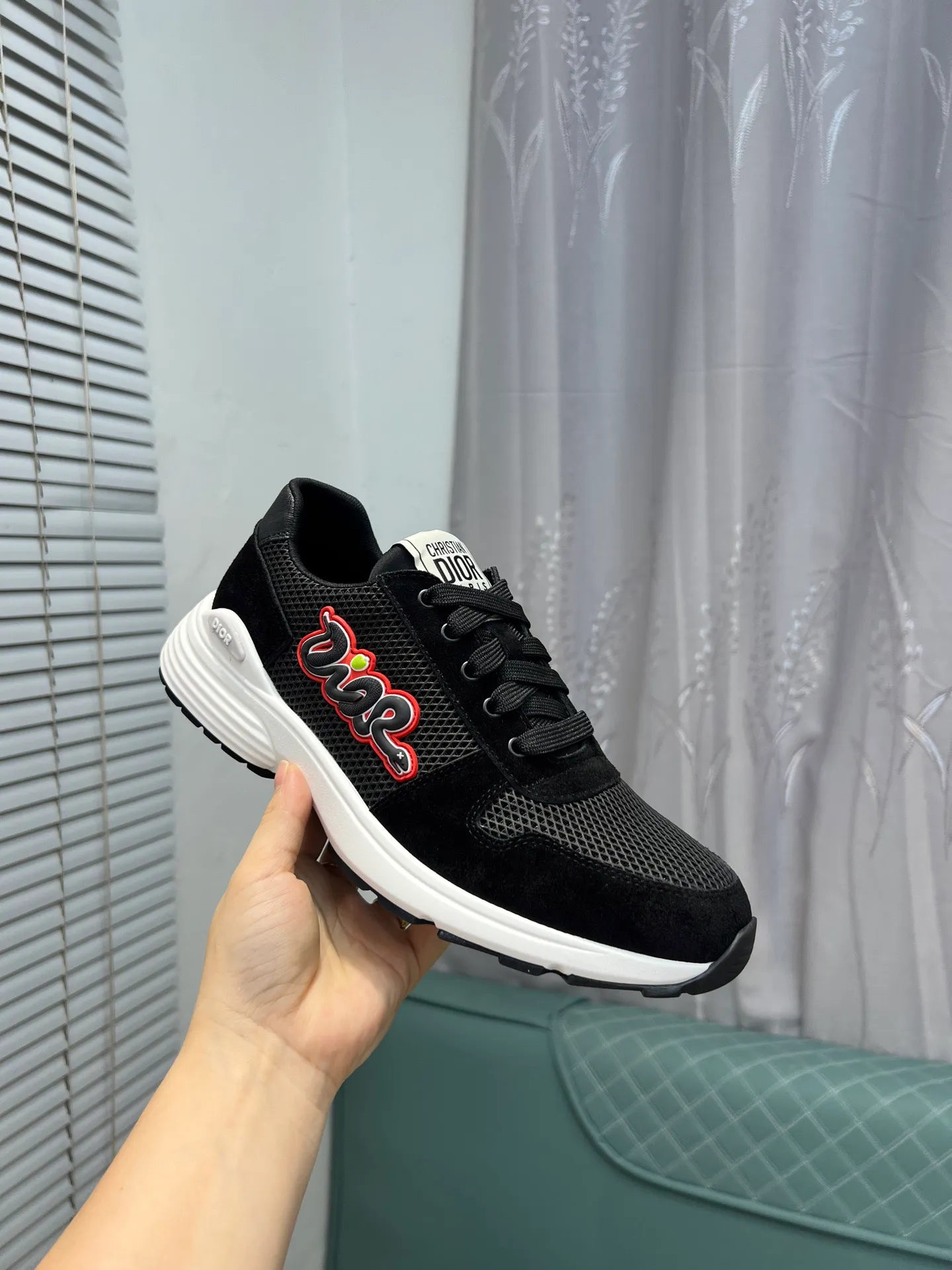Men's shoes 💰420 [Dior] popular men's shoes, imported mesh splicing material, really inside. Original sole provided by the original factory, 38-45 (45 customized, non-refundable)